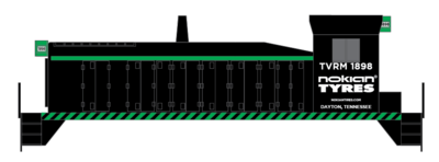 TVRM Nokian Tires Locomotive Decals