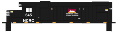 Rio Grande Pacific NCRC GP15 Locomotive 645 Decals