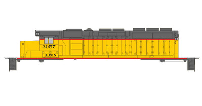 Reading Northern Locomotive Patch Ex UP SD40-2 Decals