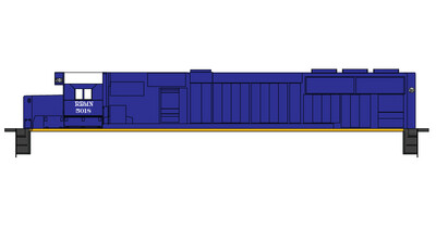 Reading Northern Locomotive Patch Ex CSX SD50-2 Decals