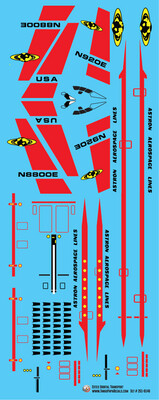 Estes Orbital Transport Decal Set