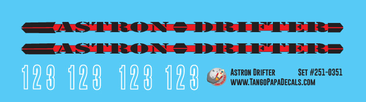 Astron Drifter Rocket Decal Set