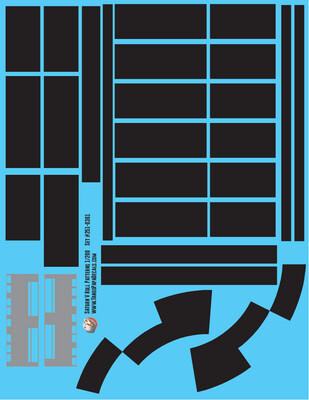 Estes Saturn V Roll Pattern 1/200 Scale Decals