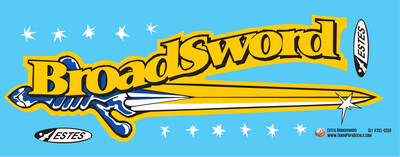 Estes Broadsword Decals