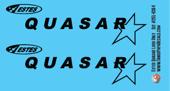 Estes Quasar Logo Only Decal