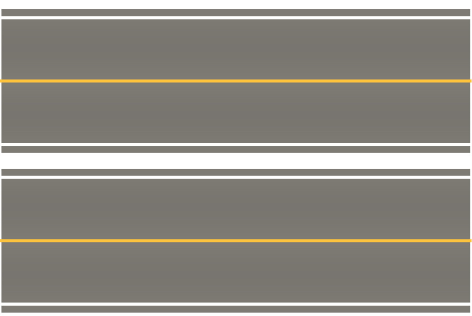 Easy Streets HO - Medium Asphalt-10in Solid Yellow Line