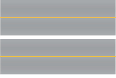 Easy Streets HO - Aged Asphalt-10in Solid Yellow Line No Fog