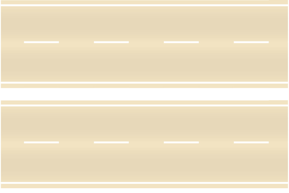 Easy Streets HO - Aged Concrete-10in Dashed White Line