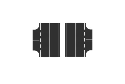 Easy Streets N - Fresh Asphalt-3 Way Int Solid White Line