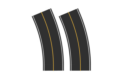 Easy Streets N - Fresh Asphalt-Broad Curve-Solid Yellow