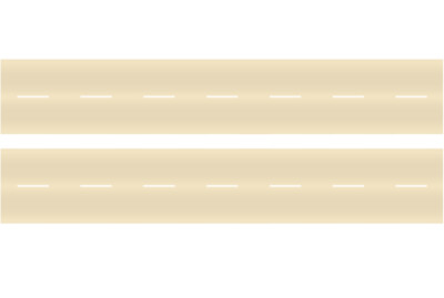 Easy Streets N - Aged Concrete-10in Dashed White Line No Fog