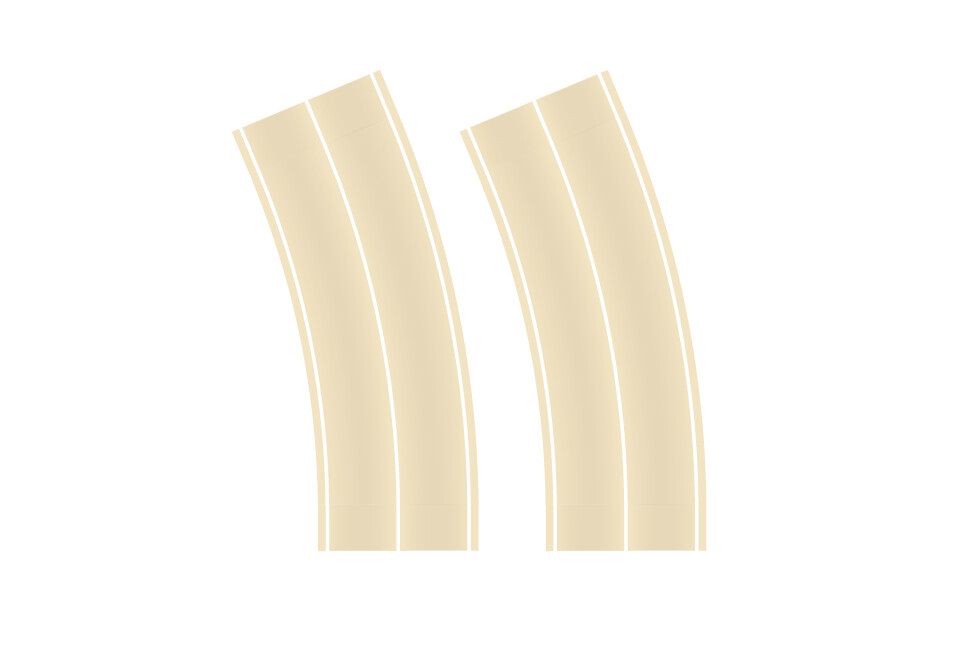 Easy Streets N - Aged Concrete-Broad Curve-Solid White