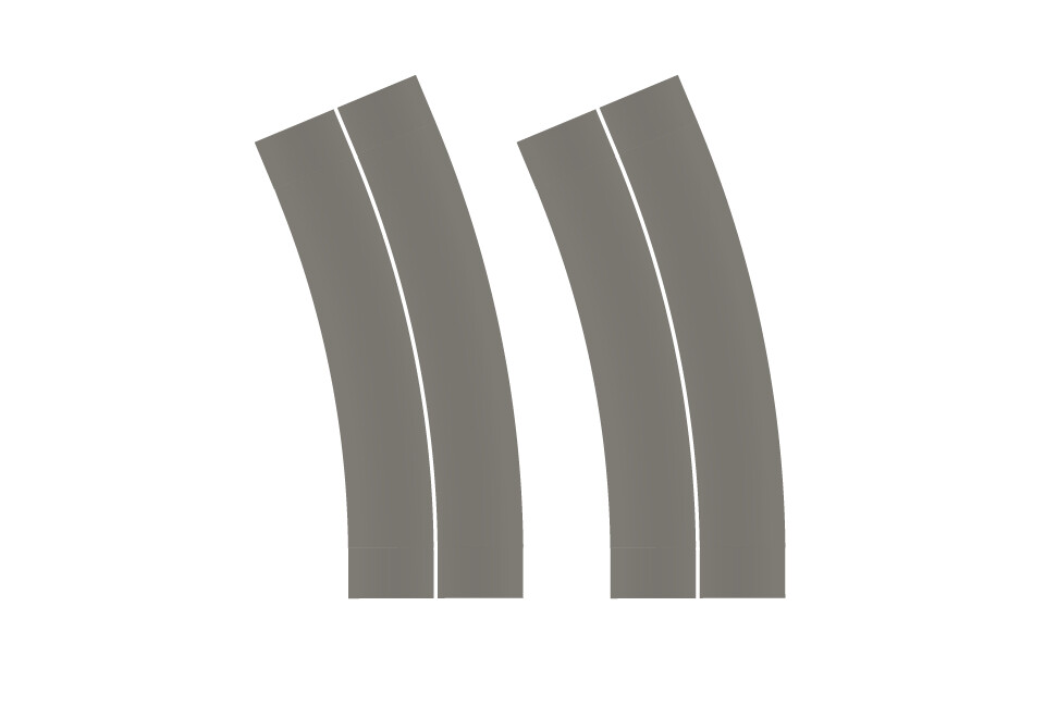 Easy Streets N - Medium Asphalt-Broad Curve-Solid White No Fog