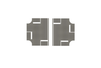 Easy Streets N - Medium Asphalt-3 Way Int 3 Stop Solid White Line