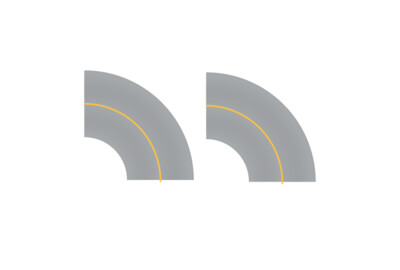 Easy Streets N - Aged Asphalt-Tight Curve-Solid Yellow No Fog