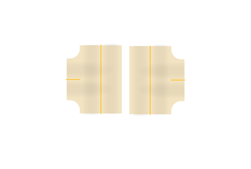 Easy Streets N - Aged Concrete-3 Way Int Solid Yellow Line No Fog