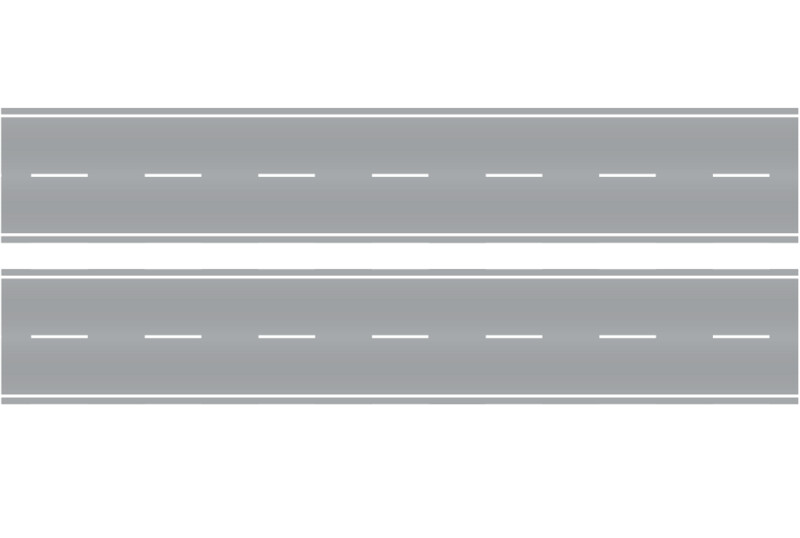 Easy Streets N - Aged Asphalt-10in Dashed White Line
