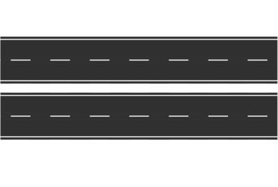 Easy Streets N - Fresh Asphalt-10in Dashed White Line