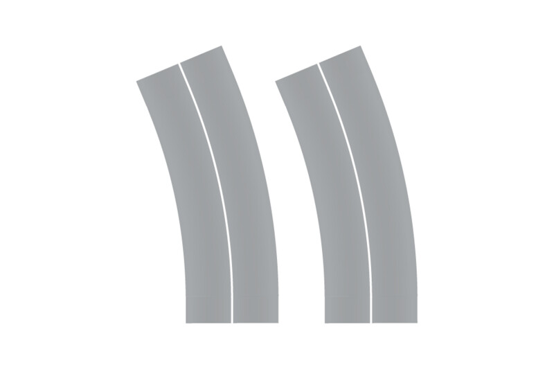 Easy Streets N - Aged Asphalt-Broad Curve-Solid White No Fog