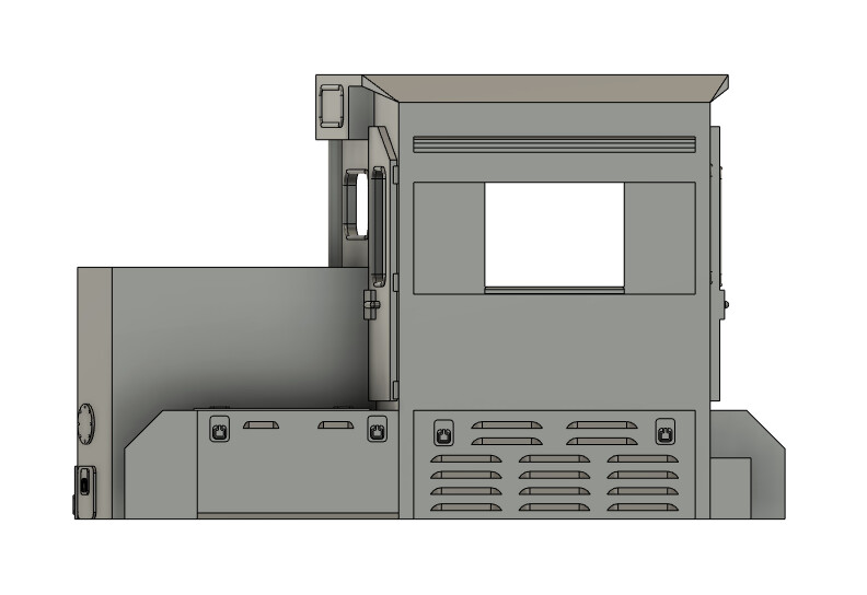 Locomotive Train Parts - CSX EMD Rebuild Square Cab