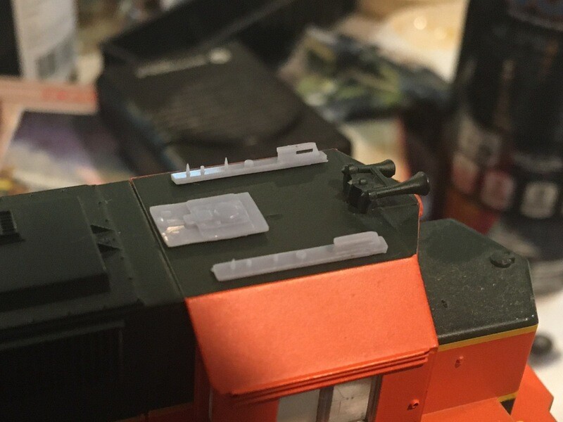 Locomotive Detail Parts - Dual Track PTC Uncovered Antenna