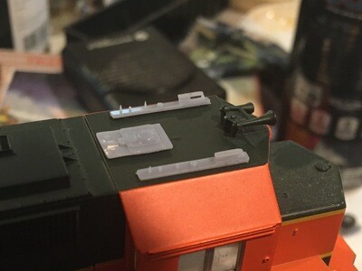 Locomotive Detail Parts - Dual Track PTC Uncovered Antenna