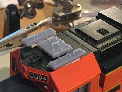 Locomotive Detail Parts - LinkUp Small 3 Piece PTC