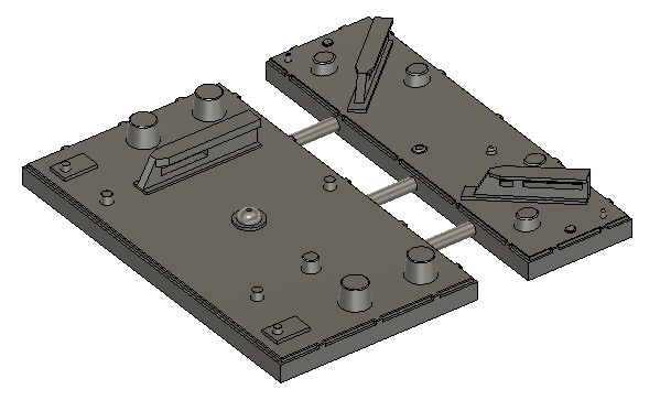 Locomotive Detail Parts - Standard PTC Antenna Array