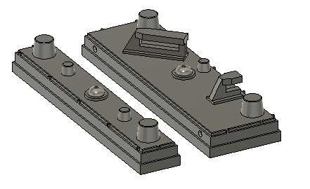 Locomotive Detail Parts - Split PTC Antenna Array
