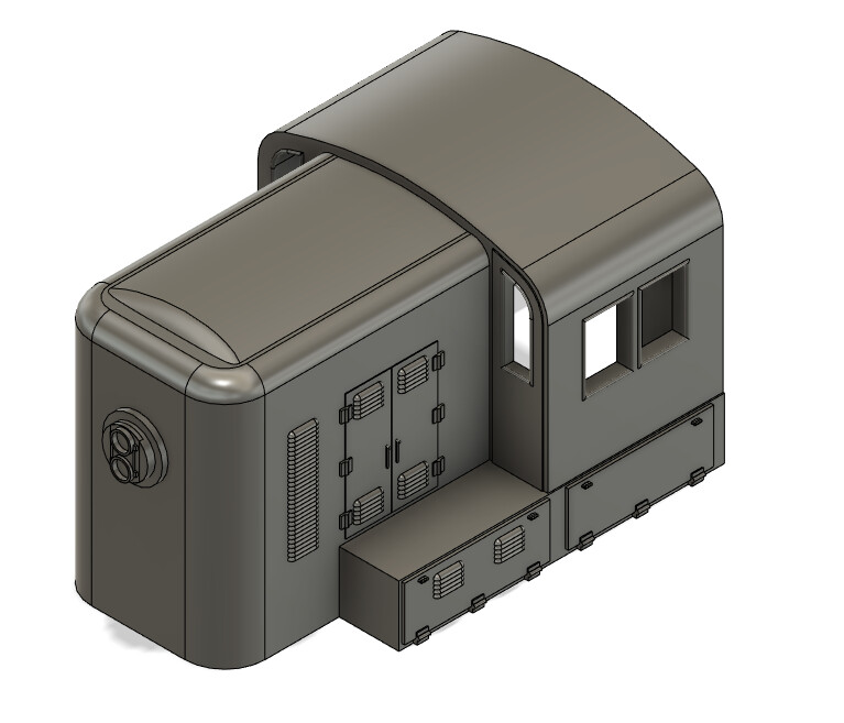 Locomotive Train Parts - RS3 Hammerhead PRR Headlight (Vertical)
