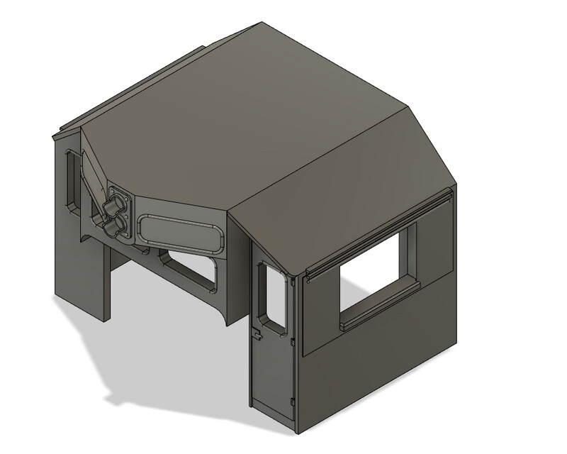 Locomotive Train Parts - EMD Dual Control Cab