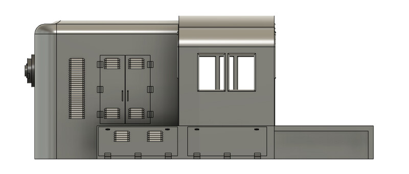 Locomotive Train Parts - RS3 Hammerhead WM Headlight (Horizontal)