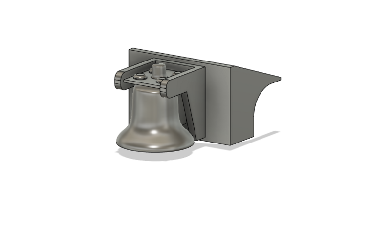 Locomotive Train Parts - 2nd Gen Geep Bell Detail Part