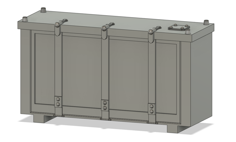 Locomotive Detail Parts - 3 Strap Cab Signal Box