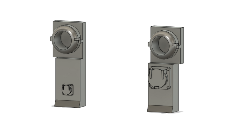 Locomotive Train Parts - MU Stand with Ditch Light Housing