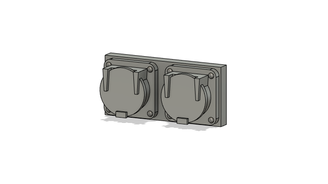 Locomotive Train Parts - MU Plug - Flat Double