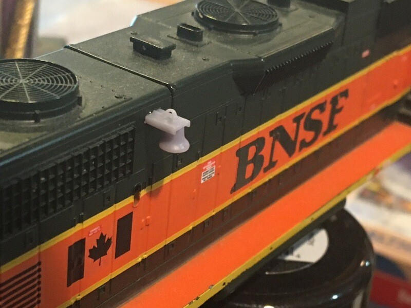 Locomotive Train Parts - Chessie Hood Bell Detail Part