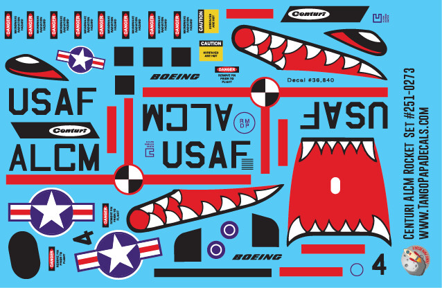 Centuri ALCM Rocket Decals
