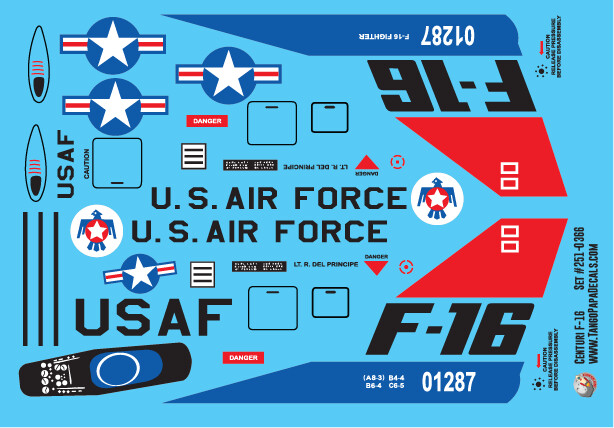 Centuri F-16 Decals