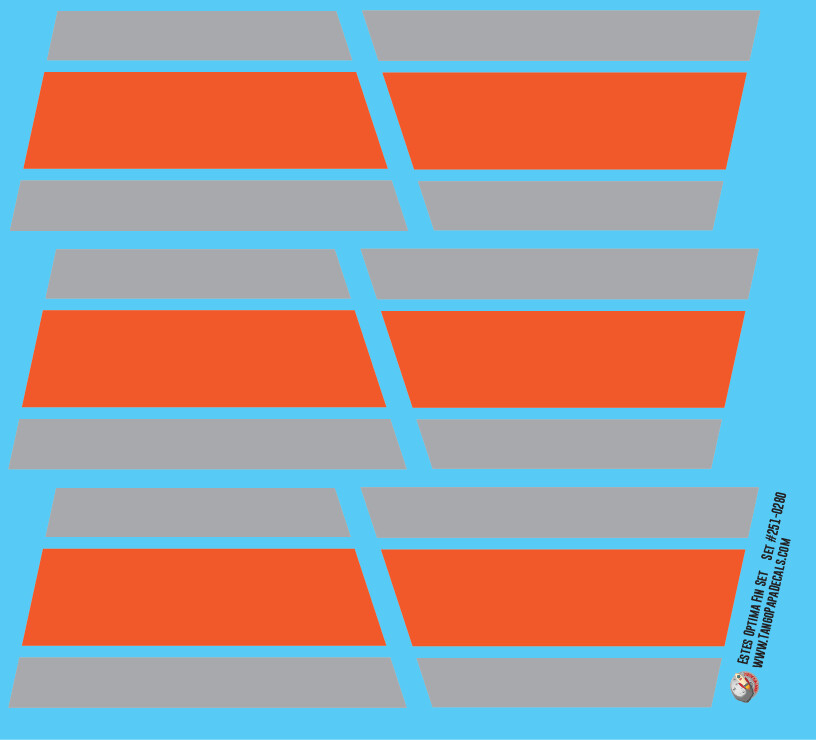 Estes Optima Fin Decal Set