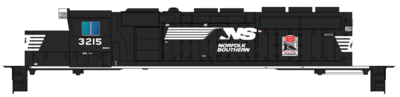 Norfolk Southern Locomotive SD40-2 3215 Cleveland NMRA Decals