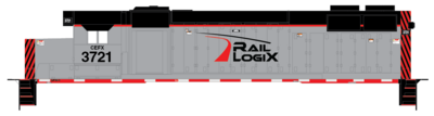 Rail Logix CEFX Locomotive GP38-3s Decal