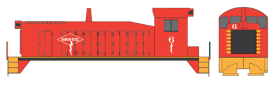 Sharon Steel Locomotive SW1200 Decals