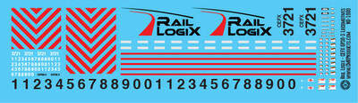 Rail Logix CEFX Locomotive GP38-3s Decal