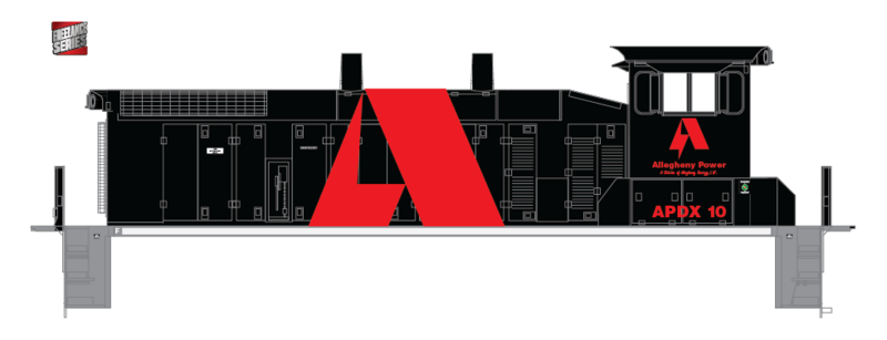 Allegheny Power Company Locomotive Decals