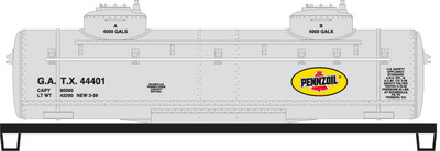 Pennzoil Refining 2 Dome Tank Car v2 Decals