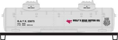 Wolf's Head Motor 2 Dome Tank Car V2 Decals