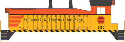Pittsburg Shawmut Orange Yellow SW9 Locomotive Decals