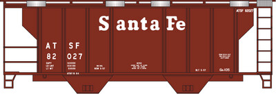 Santa Fe ATSF Brown 2 Bay PS2 Covered Hopper Decal Set