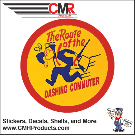 Long Island Railroad Dashing Dan Round Logo Vinyl